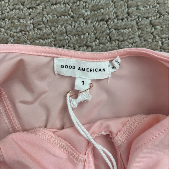 NWT Good American Pink Satin Bodysuit, Size 1 (small) - Picture 3 of 3
